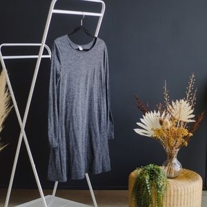 Dark grey long sleeve dress